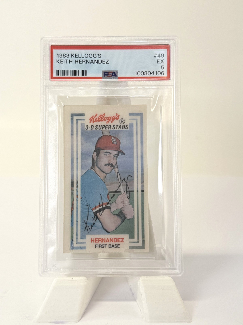 1983 Kellogg #49 Keith Hernandez PSA 5 EX